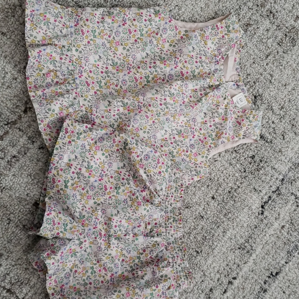 Baby Gap Girls Floral Shirt and Shorts